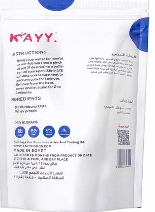 Kayy Oats+ Whey Protein Oatmeal-500g