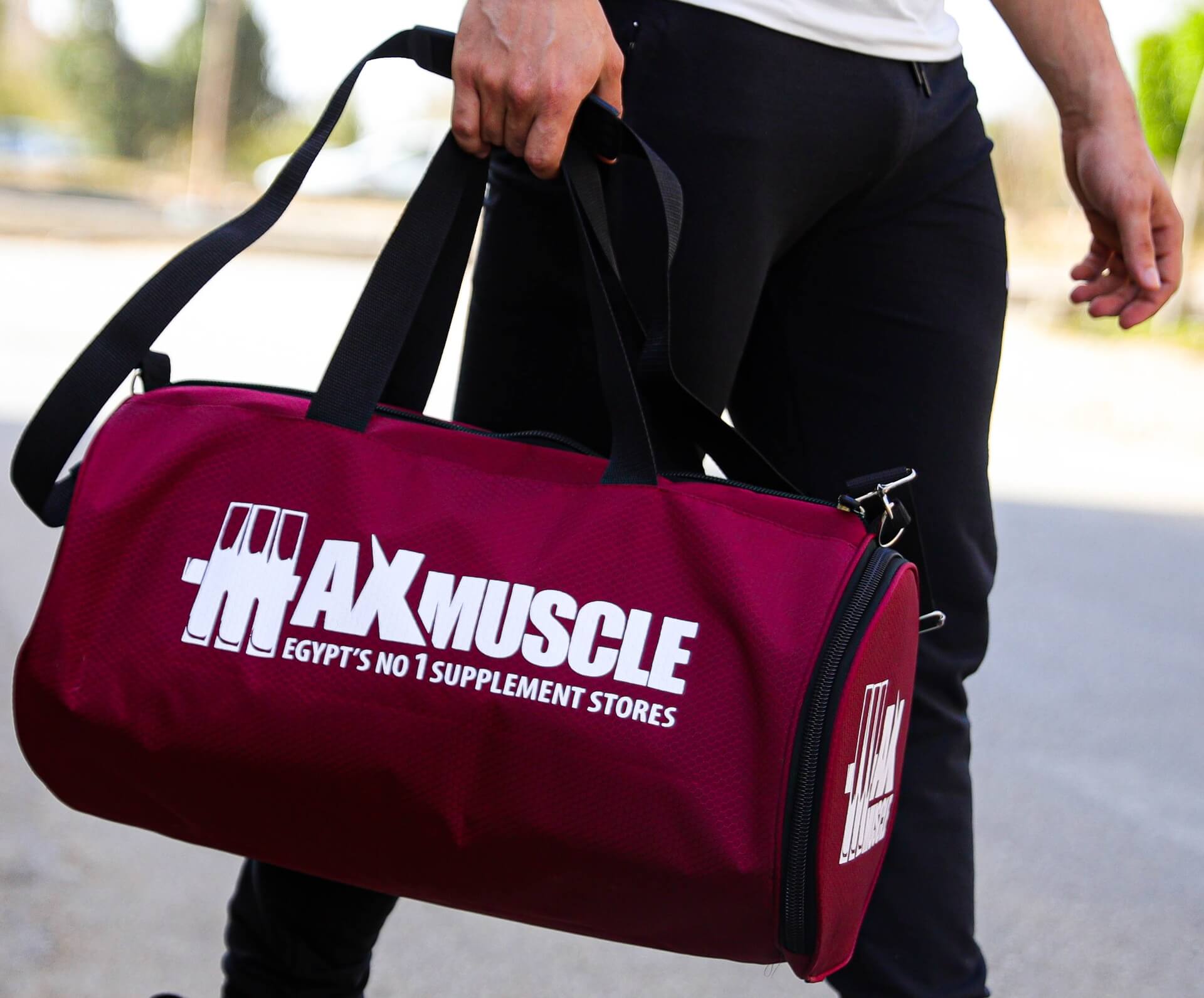 Max Muscle Bag With Shoes Compartment-Maroon