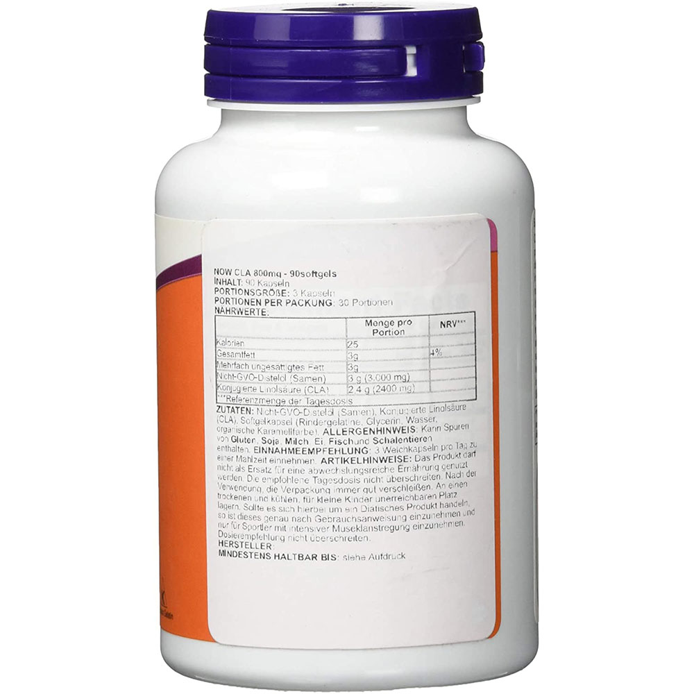 Now Foods CLA 800Mg-30Serv.-90Softgels