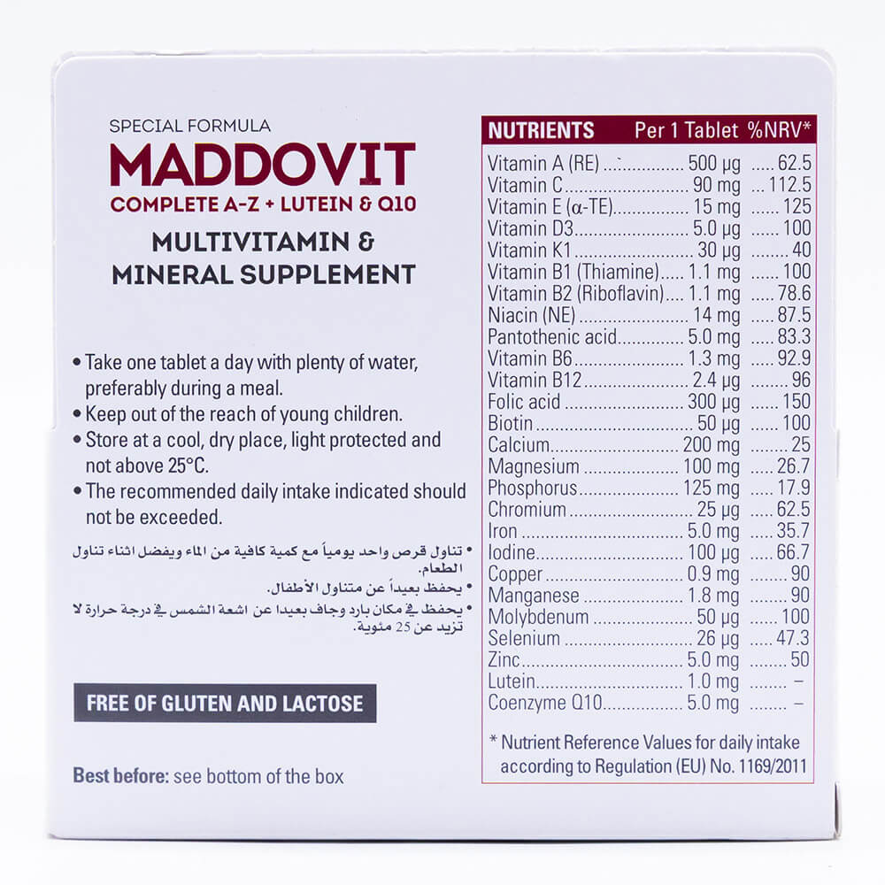 Maddox Pharma Maddovit Complete A-Z-30Tab-30Serv.