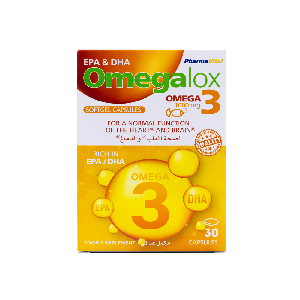 Maddox Pharma Swiss Pharma Vital Omegalox Omega3-1000Mg.-30Serv.-30Caps