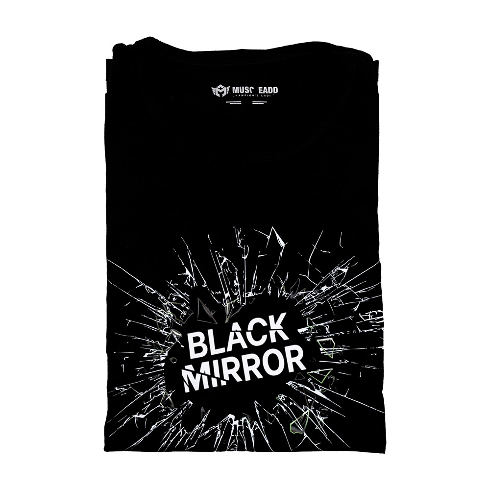 Muscle Add Black Mirror T-Shirt-XL