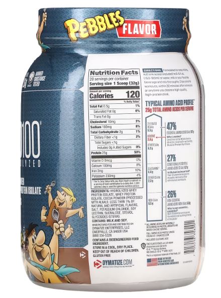 Dymatize ISO100-20Serv.-640G.-Cocoa Pebbles