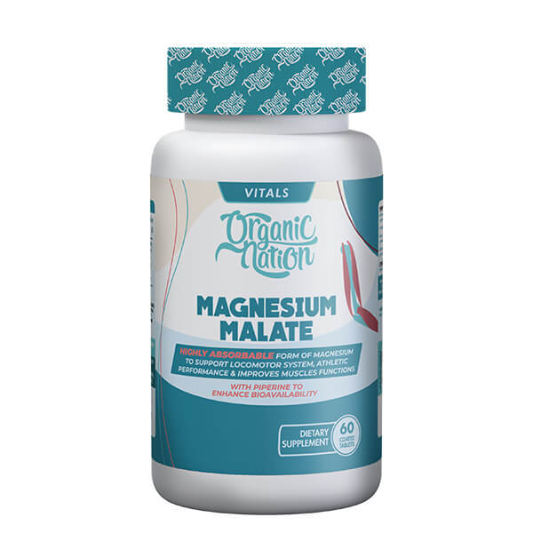 Organic Nation Magnesium Malate - 60Tablets