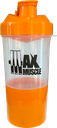 Max Muscle Shaker 500Ml-Clear Orange