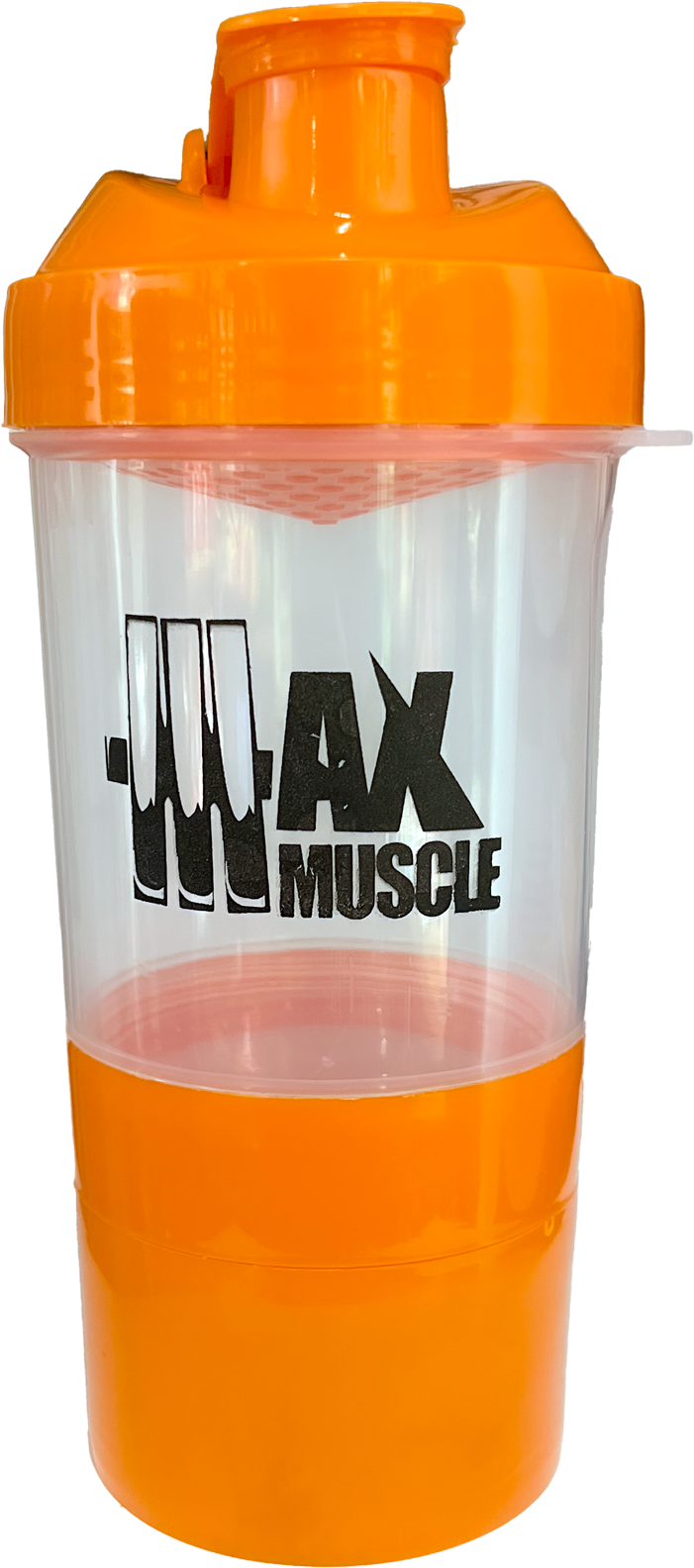 Max Muscle Shaker 500Ml-Clear Orange