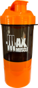 Max Muscle Shaker 500Ml-Black Orange