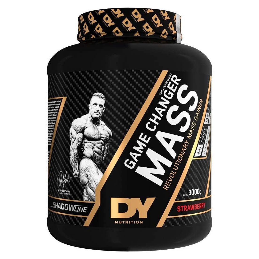 [5060763890701] Dy Nutrition Game Changer Mass Revolutionary Mass Gainer-20Serv.-3000G.-Strawberry