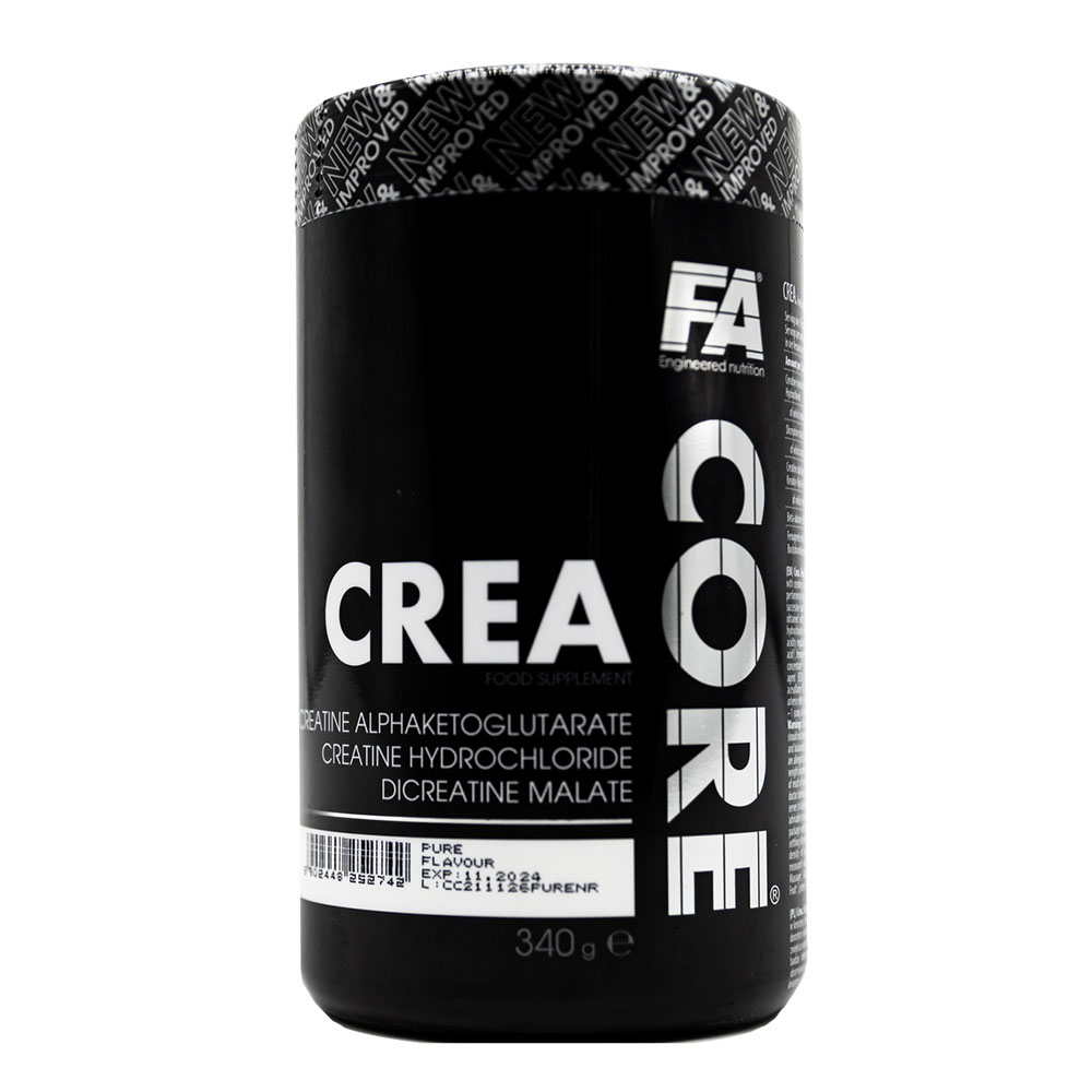 [5902448252742] FA Nutrition Crea Core Food Supplement Creatine Alphaketoglutarate &amp;Creatine Hydrochloride&amp;Dicreatine Malate.-50Serv.-340G.-Pure flavor