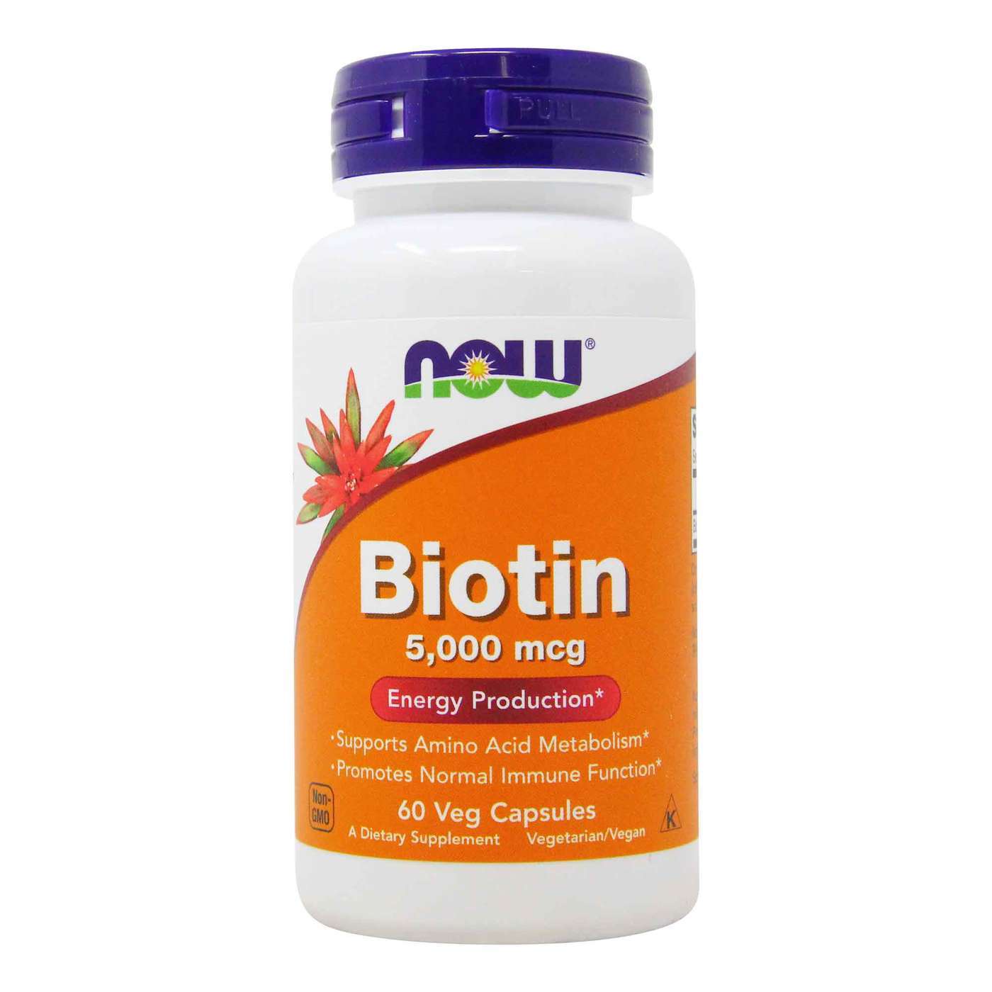 [733739004710] Now Foods Biotin 5000mcg Energy Production.-60Serv.-60Veg Capsules