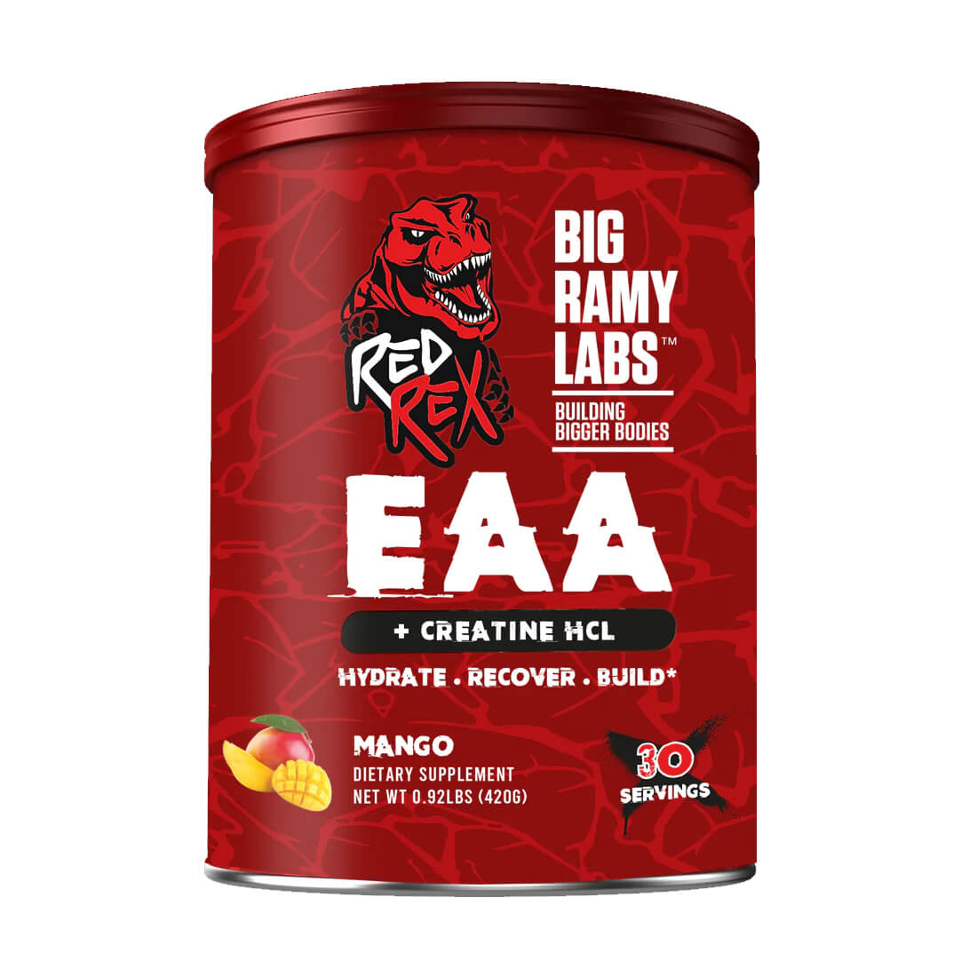 [6223007823326] Big Ramy Labs Red Rex EAA+Creatine HCL-30Serv.-420G.-Mango