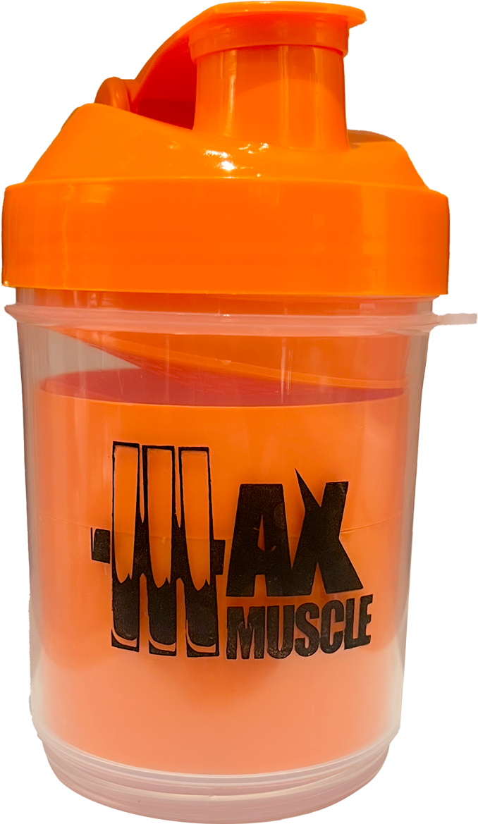 [17100] Max Muscle Shaker 500Ml-Clear Orange