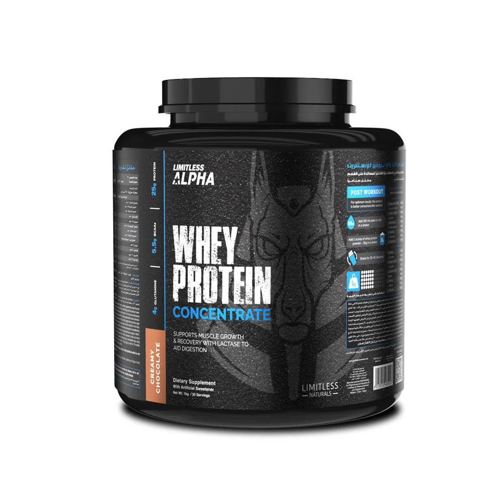 [6223012481047] Limitless Alpha Whey Protein Concentrate-30Serv.-1KG.-Creamy Chocolate