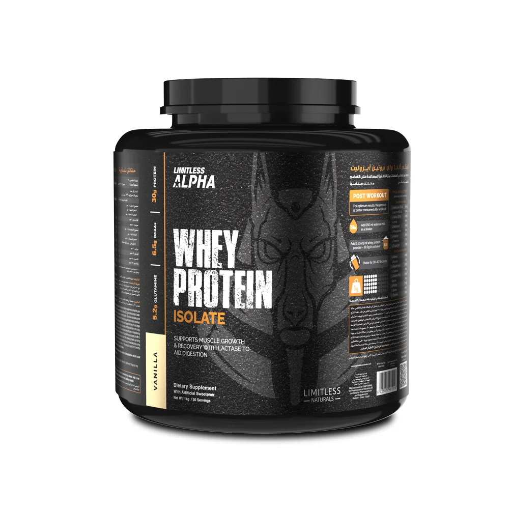 [6223012481016] Limitless Alpha Whey Protein Isolate-30Serv.-1KG.-Vanilla