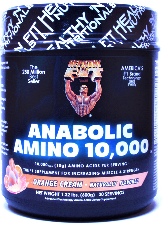 [799750002630] Healthy N' Fit Anabolic Amino 10,000-30Serv.-600G-Orange Cream