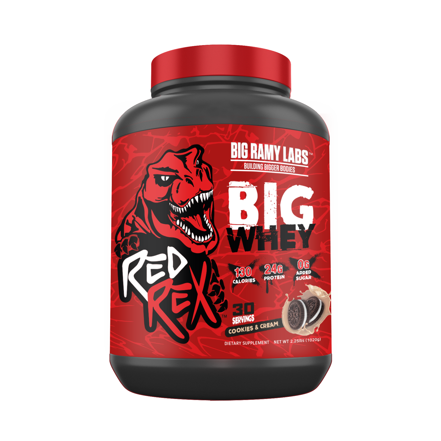 [6223007824231] Big Ramy Labs Building Bigger Bodies Big Whey-30Serv-1020G Cookies&amp;Cream