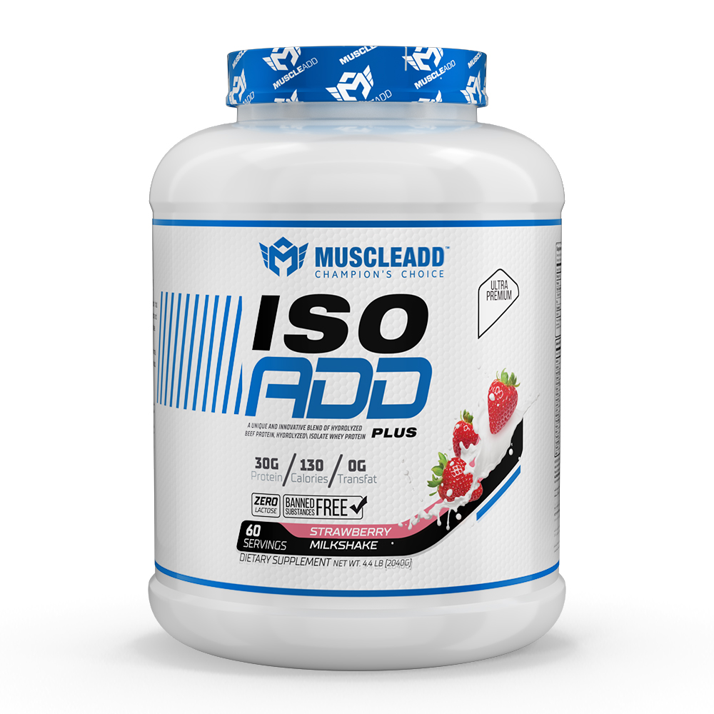 Muscle Add Iso Add-60Serv.-2160G.-Strawberry Milkshake