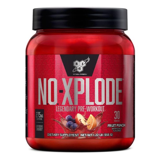 [834266001521] Bsn No-Xplode Legendary Pre-workout-30Serv.-555G-Fruit Punch