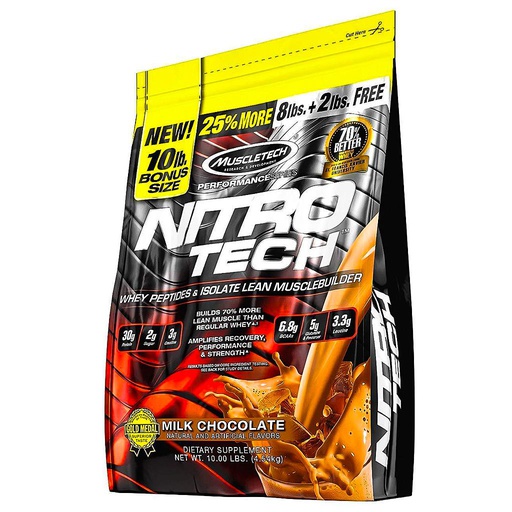 [631656709612] Muscletech NitroTech-103Serv.-4.54KG-Milk Chocolate