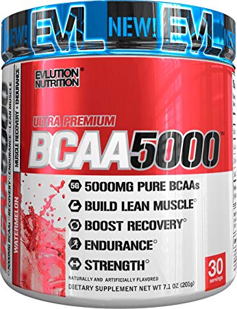 [818901020764] Evlution Nutrition Evl Bcaa 5000-30Serv.-240G-Watermelon