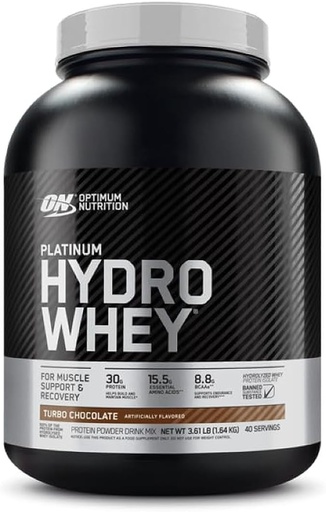 [748927026382] Optimum Nutrition Platinum Hydro Whey-40Serv.-1.59KG-Turbo Chocolate