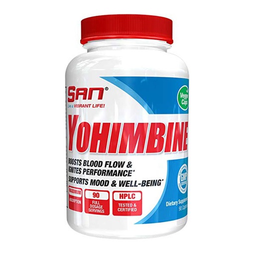 [672898124498] SAN Nutrition Yohimbine Hcl-90Serv.-90Caps.