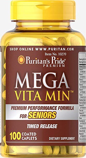 Puritan's Pride MEGA Vita Min-50Serv.-100Caplets