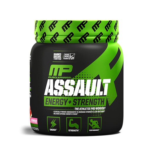 [653341416117] Muscle Pharm Assault Energy + Strength-30Serv.-345G-Watermelon