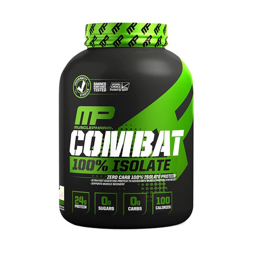 [856737003131] Muscle Pharm Combat 100% Isolate Protein-84Serv.-2268G-Vanilla