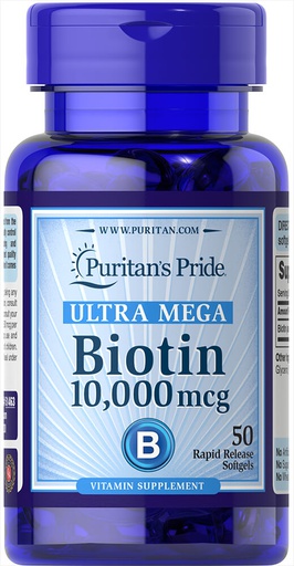 [025077514632] Puritan's Pride Biotin 10000 mcg Ultra Mega