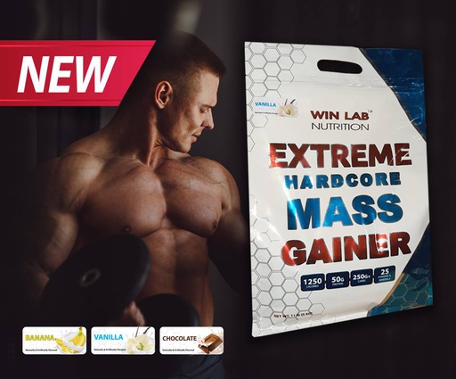 [01022002000021] Win Lab Extreme Hardcore Mass Gainer-30serv.-5KG-Chocolate