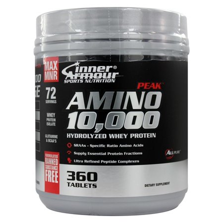 [183859103044] Inner Armour Peak Amino10000 Hydrolyzed Whey Protein-72Serv.-360Tabs.