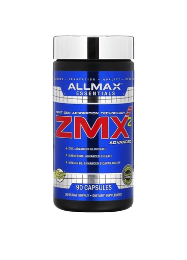 [665553128108] AllMax Nutrition ZMA Advanced-30Serv.-90Caps.