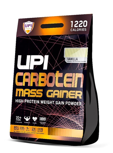 [6224009174539] Upi Carbotein Mass Gainer-26Serv.-3.9KG-Vanilla