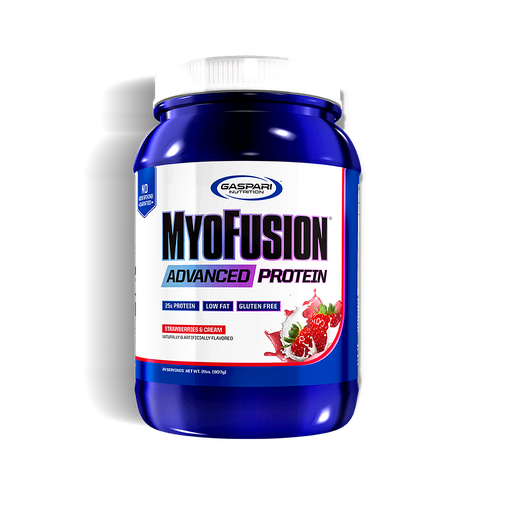 [6224009363292] Gaspari Nutrition MyoFusion Advanced protein-24Serv.-907G-Strawberry&amp;cream