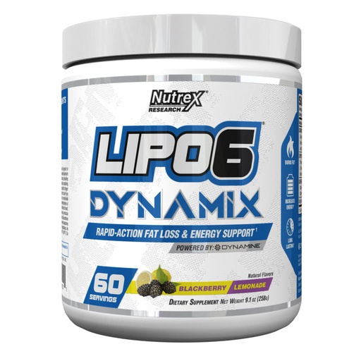 [859400007221] Nutrex Research Lipo 6 Dynamix-60serv.-258G-Blackberry&amp;Lemonade