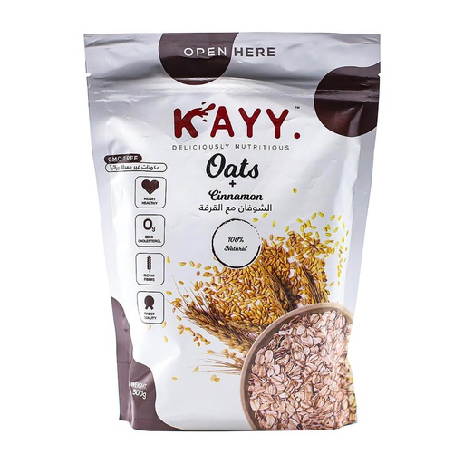 [6225000346918] Kayy Oats-500G-Cinnamon