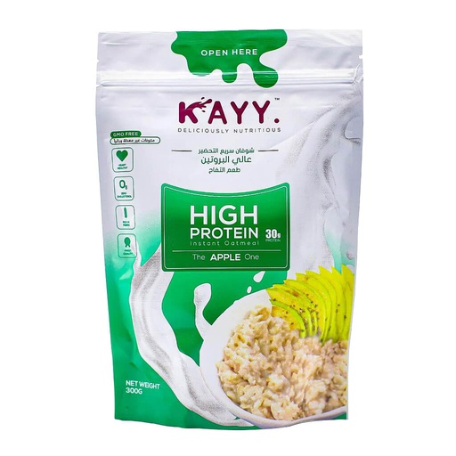 [6225000346963] Kayy High Protein Instant Oatmeal-300G-Apple