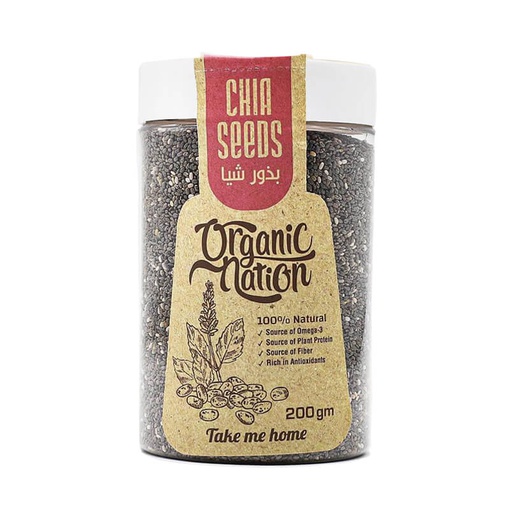 [6224009096886] Organic Nation Chia Seeds-200G