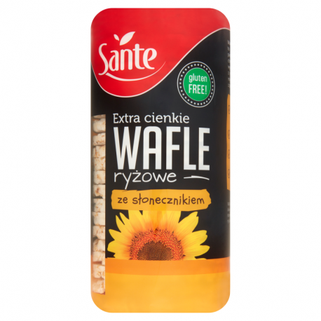 [5900617030016]  Sante Extra Cienkie Wafle Ryzowe Ze Stonecznikiem-110G