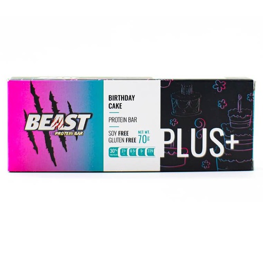 [6224009263202] Beast Protein Bar Plus + 70G Birthday Cake