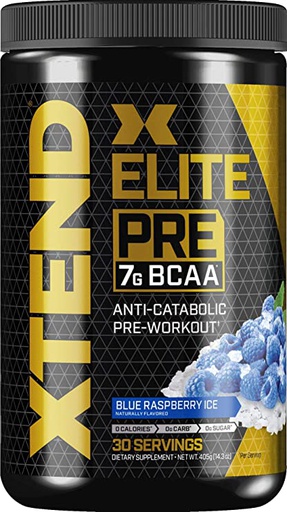 [842595114393] Scivation Xtend Bcaa X Elite Pre-30Serv.-405G-Blue Raspberry