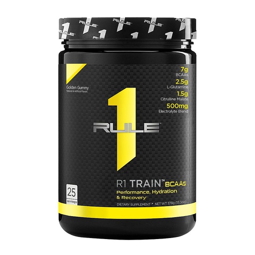 [837234107621] Rule One Train BCAAs-25Serv.-378G-Golden Gummy