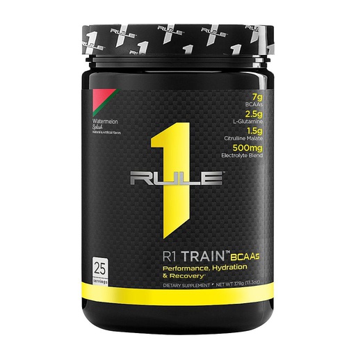 [837234107591] Rule One Train BCAAs-25Serv.-378G-Watermelon Splash