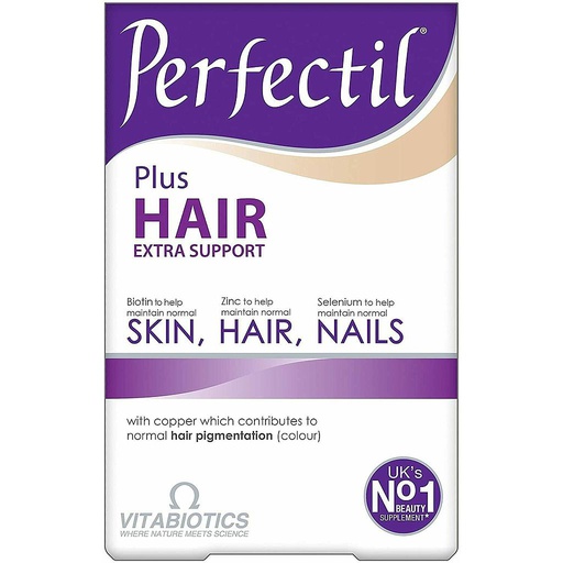 [5021265245741] Vitabiotics Perfectil Plus Hair Extra Support-30Serv.-60Tabs.