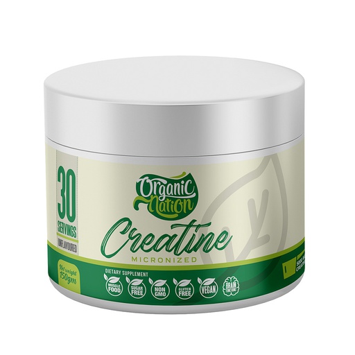 [6222023700031] Organic Nation Micronized Creatine Monohydrate-30Serv.-150G.