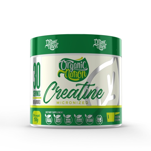 [6222023700031] Organic Nation Micronized Creatine Monohydrate-30Serv.-150G.