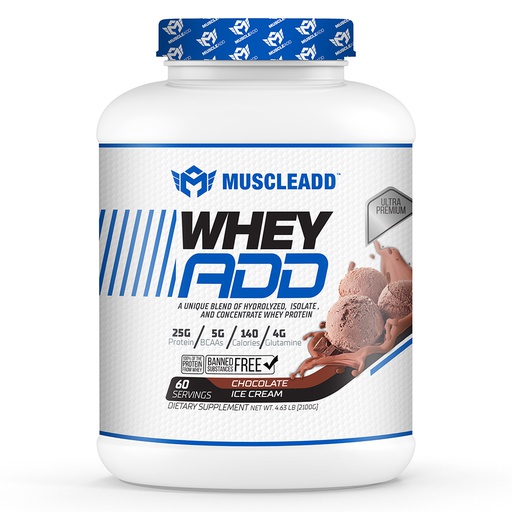 [6224009363469] Muscle Add Whey Add-60Serv.-2100G-Chocolate Ice Cream