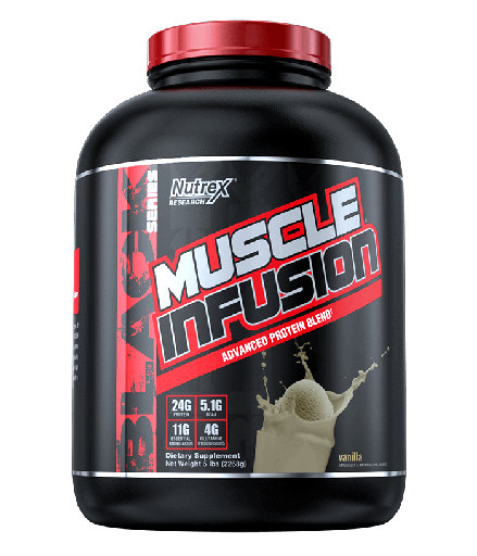 [859400007108] Nutrex Research Muscle Infusion Advanced Protein Blend-60Serv.-2268g-Vanilla