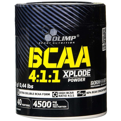 [5901330058899] Olimp Sport Nutrition BCAA 4:1:1 Xplode Powder-40Serv.-200G-Fruit Punch